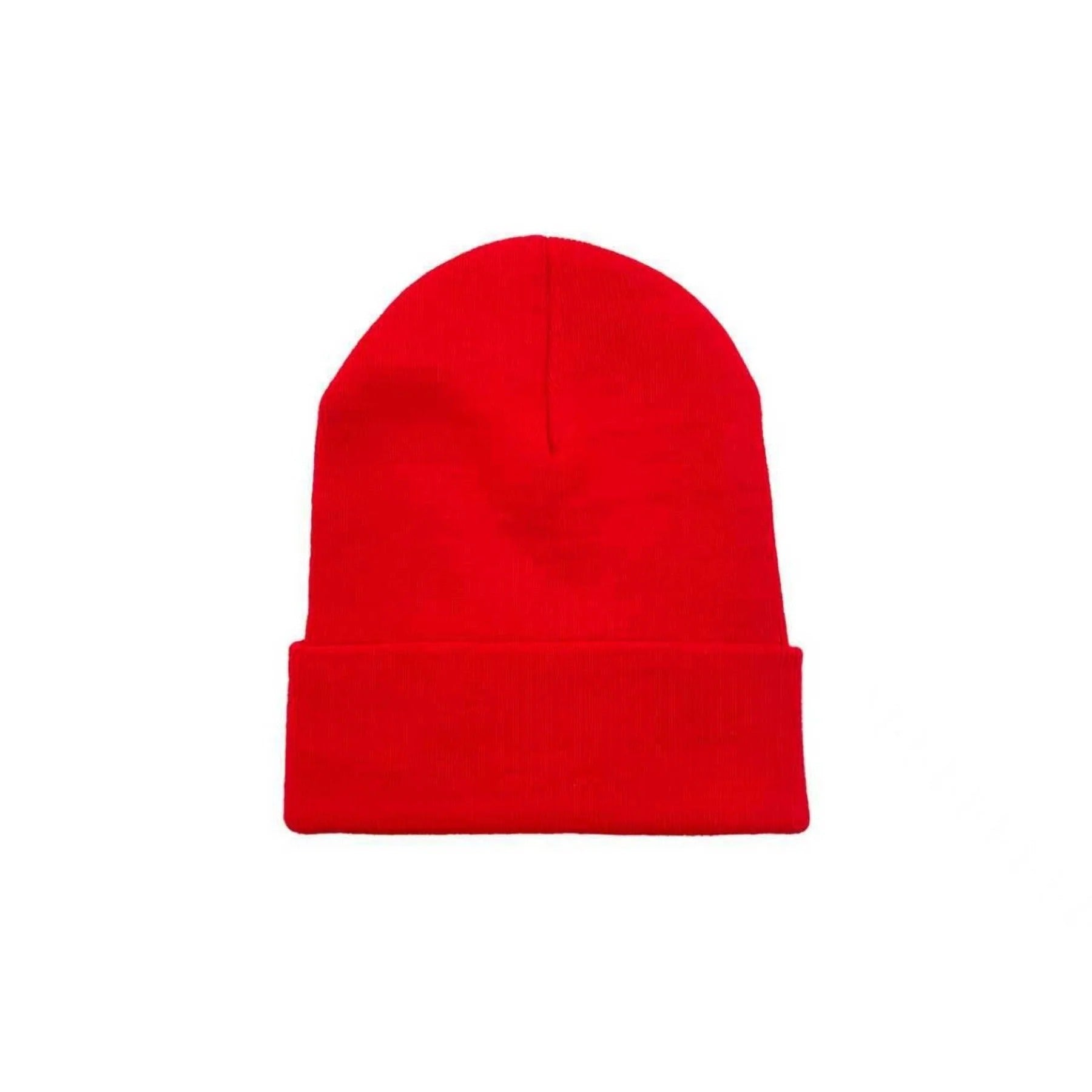 Authentic Chrome Hearts Chrome Heart Beanie Red – hat detail close-up