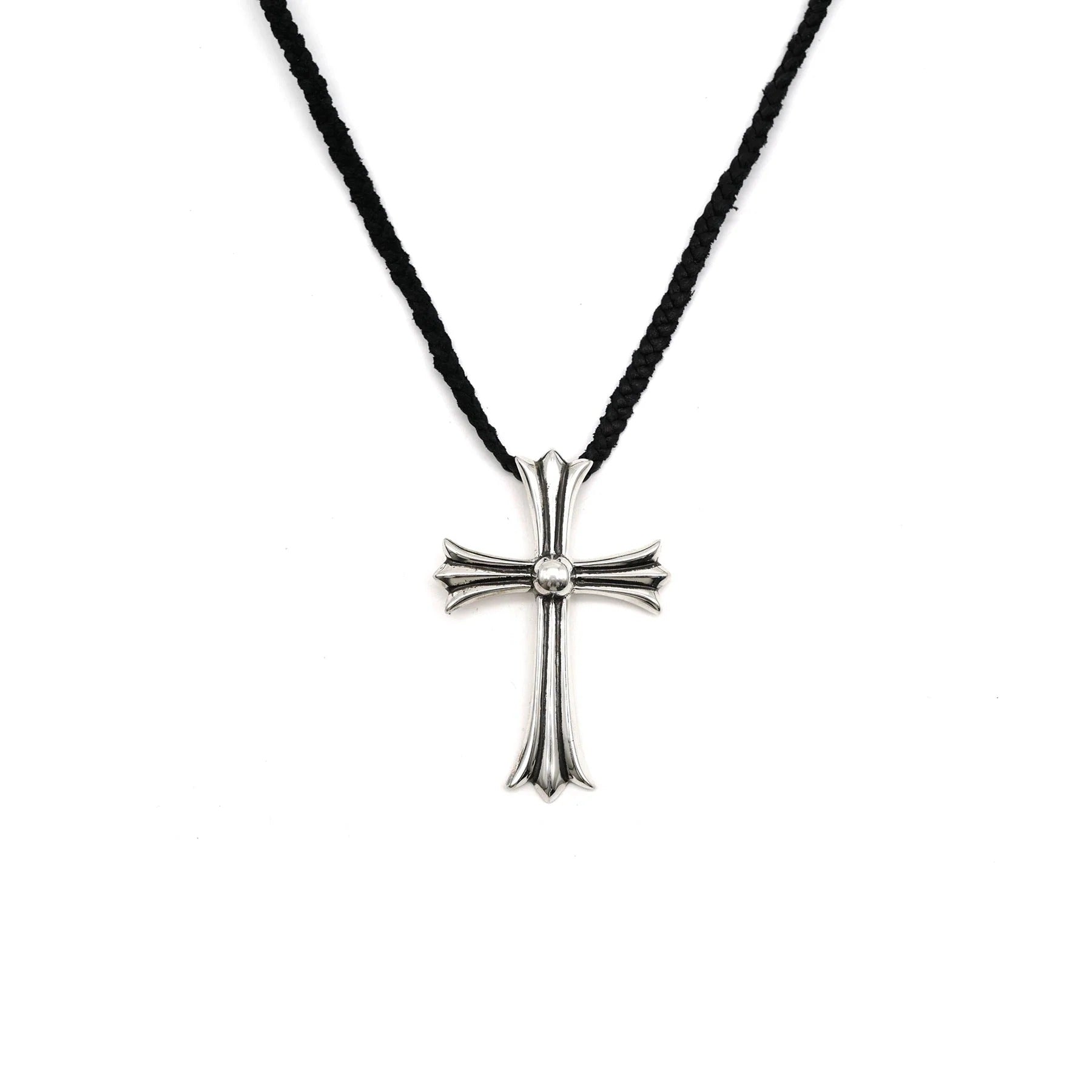 Chrome Hearts Leather Necklace – necklace detail close-up