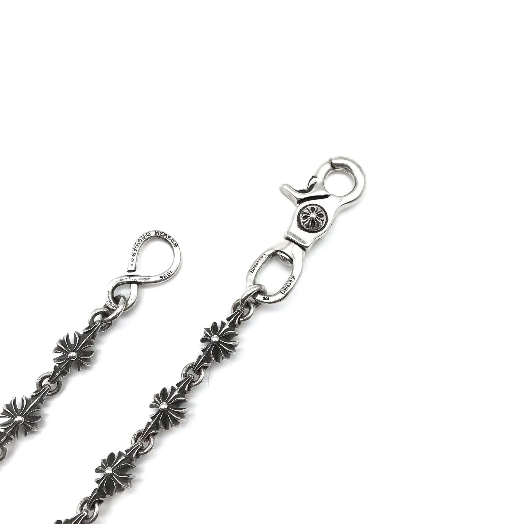Authentic Chrome Hearts Chrome Heart Jean Chain – pants detail close-up