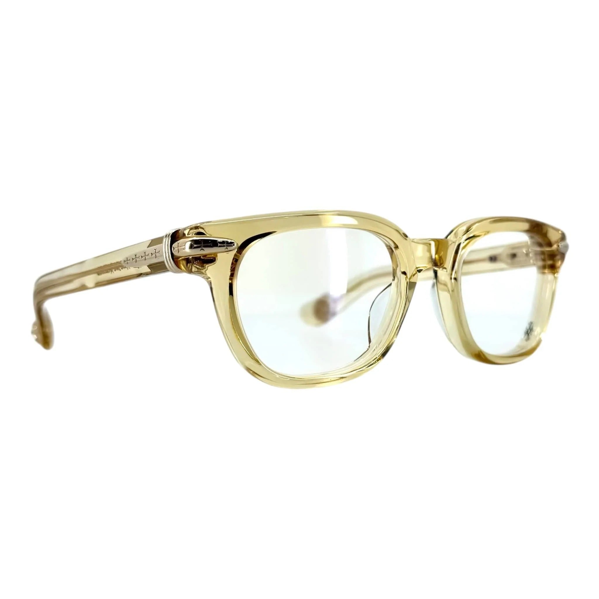 Chrome Hearts Glasses Gold – sunglasses front view