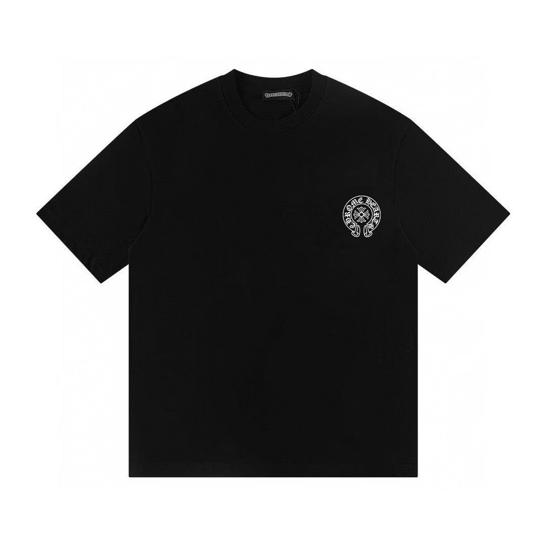 Authentic Chrome Hearts Chrome Hearts Iconic Motif Black T-Shirt â€“ front view