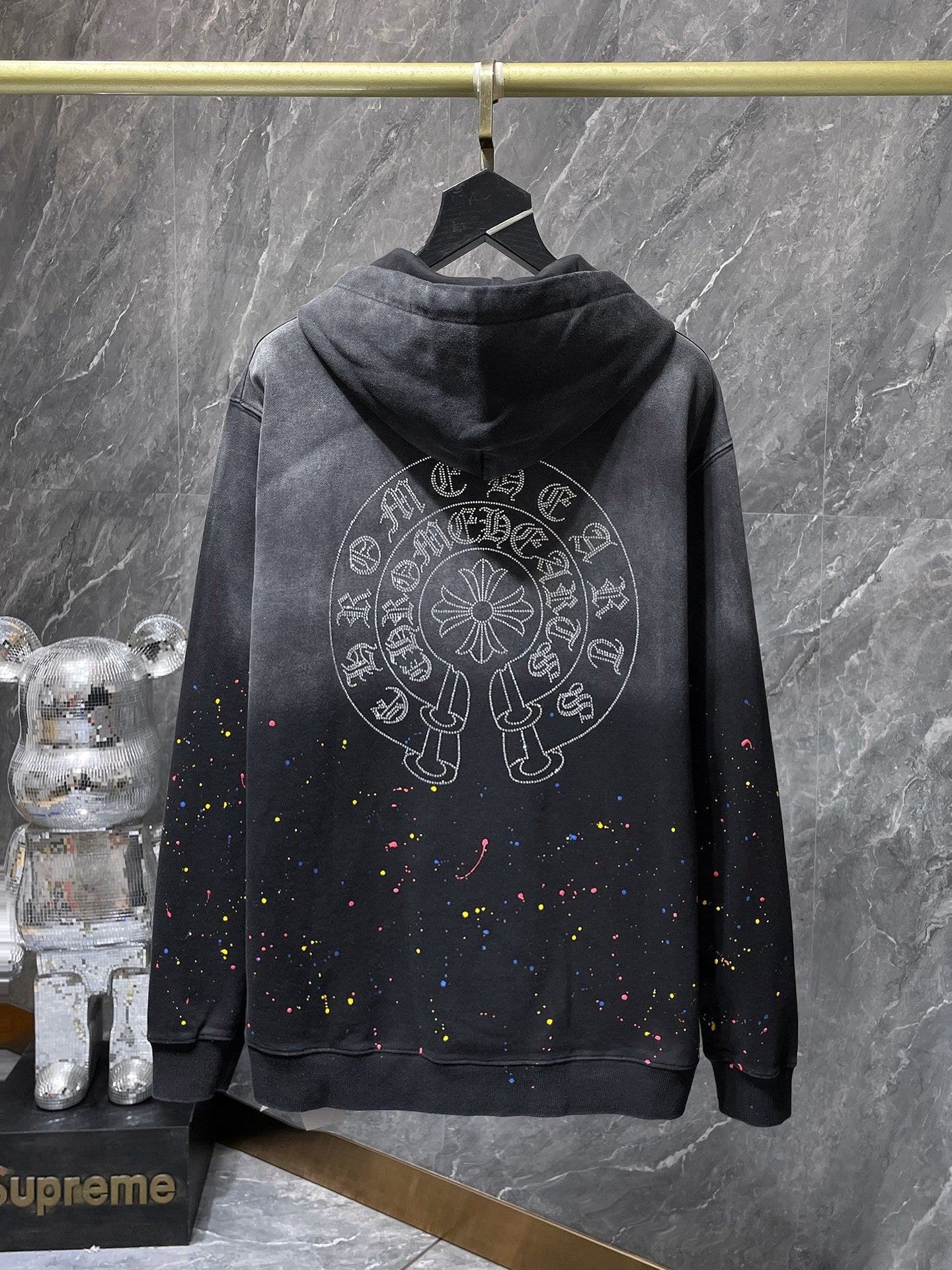 Authentic Chrome Hearts Women’s Chrome Hearts Hoodie Black â€“ front view