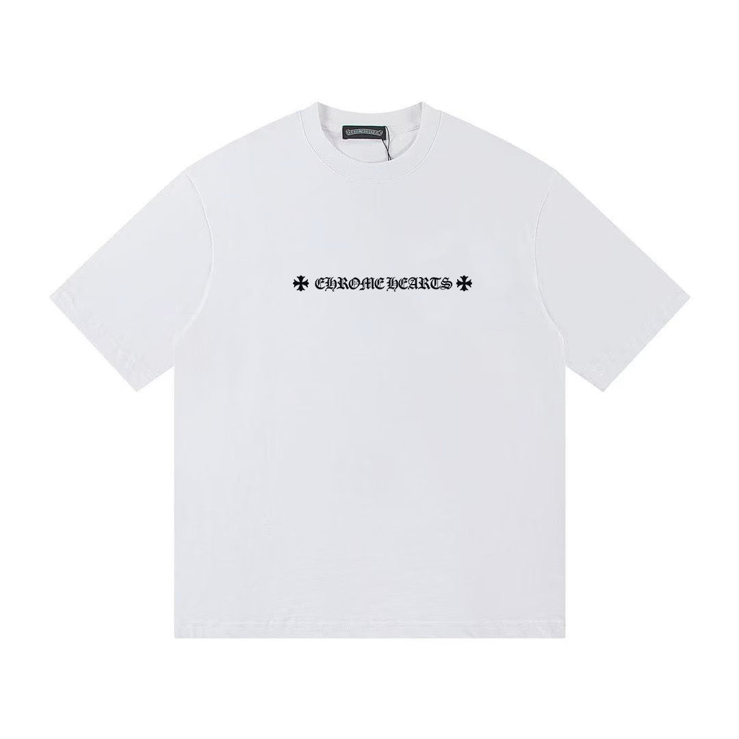 Authentic Chrome Hearts Chrome Hearts Malibu Cross T-Shirt White â€“ front view