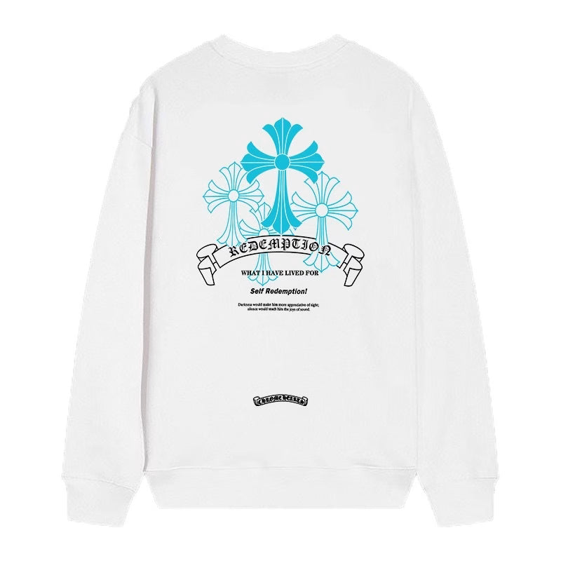 Authentic Chrome Hearts Chrome Hearts Redemption Cross Long Sleeve White â€“ front view