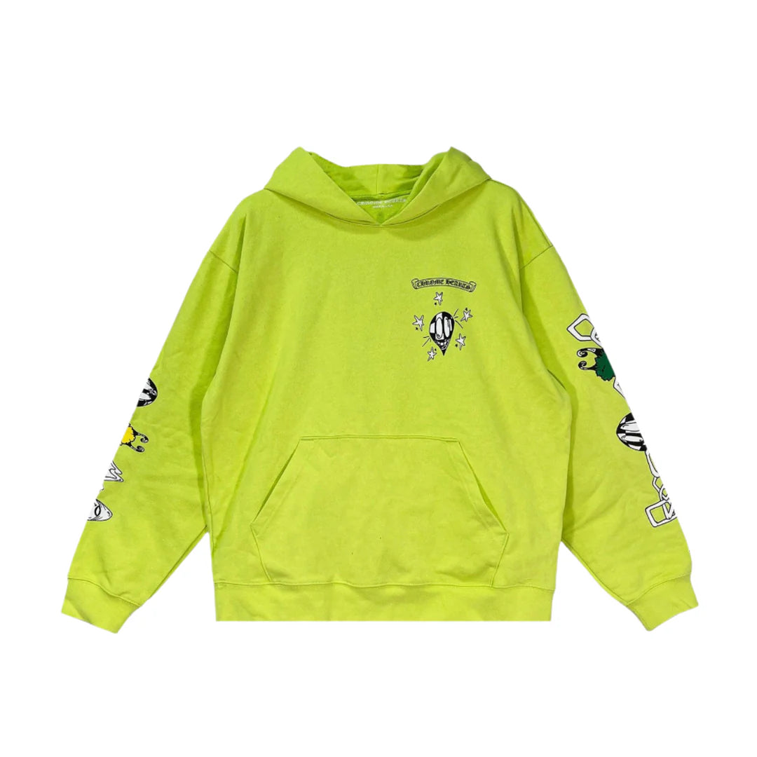 Authentic Chrome Hearts Green Chrome Hearts Hoodie – hoodie front view