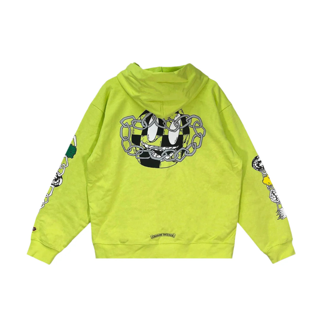 Authentic Chrome Hearts Green Chrome Hearts Hoodie – front view