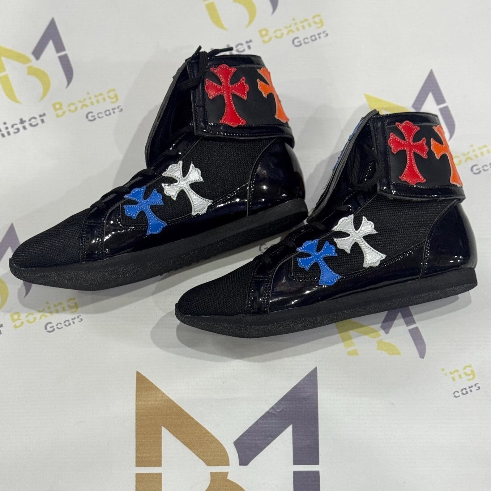 Authentic Chrome Hearts Chrome Hearts Boxing Shoes â€“ front view