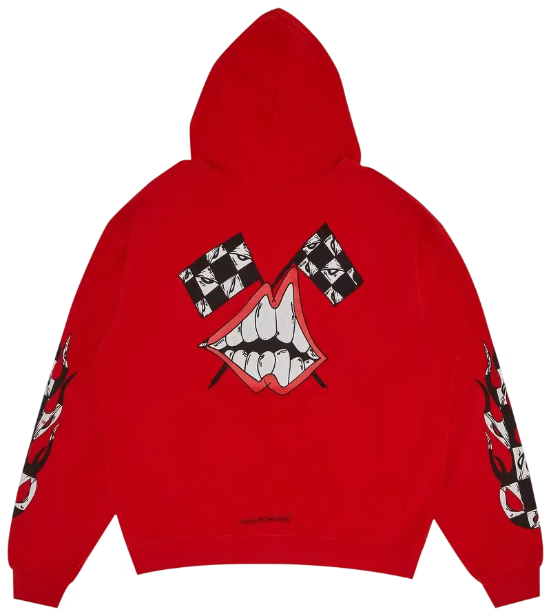 Authentic Chrome Hearts Red Chrome Hearts Mattyboy Hoodieâ€‹ â€“ front view