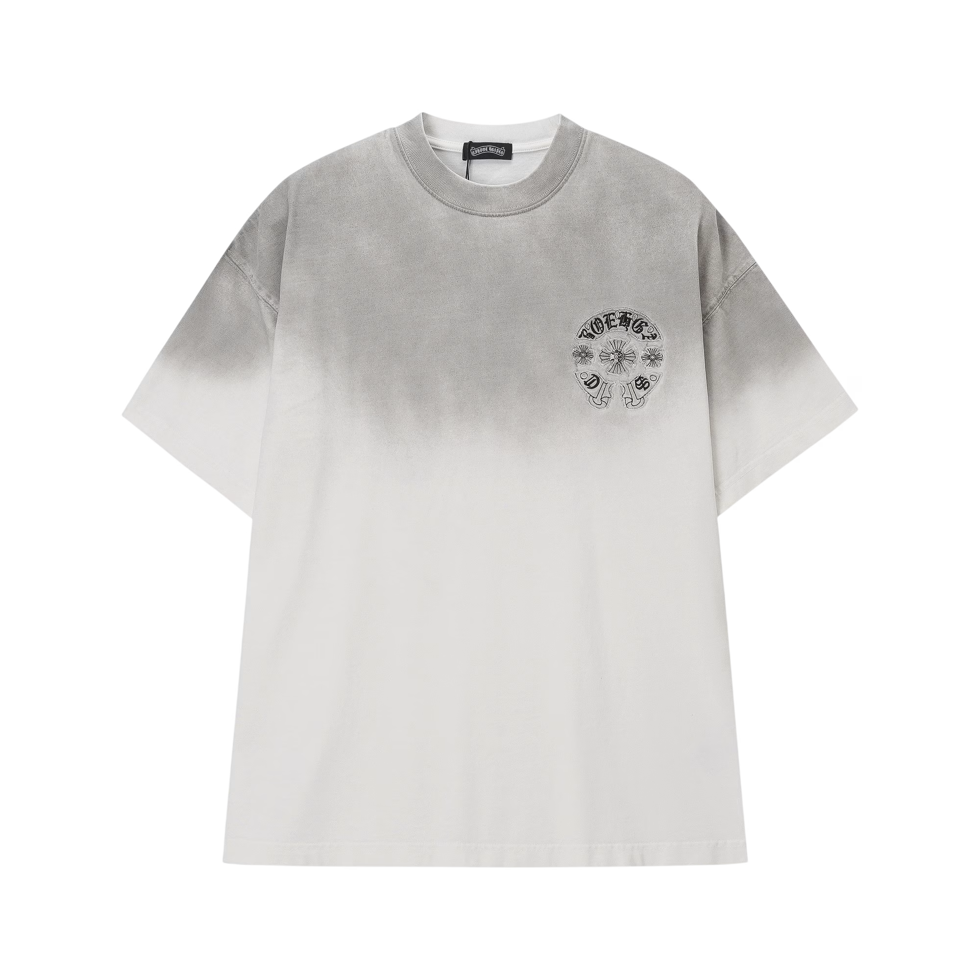 Authentic Chrome Hearts Chrome Hearts White Gothic Cross Logo T-Shirt â€“ front view
