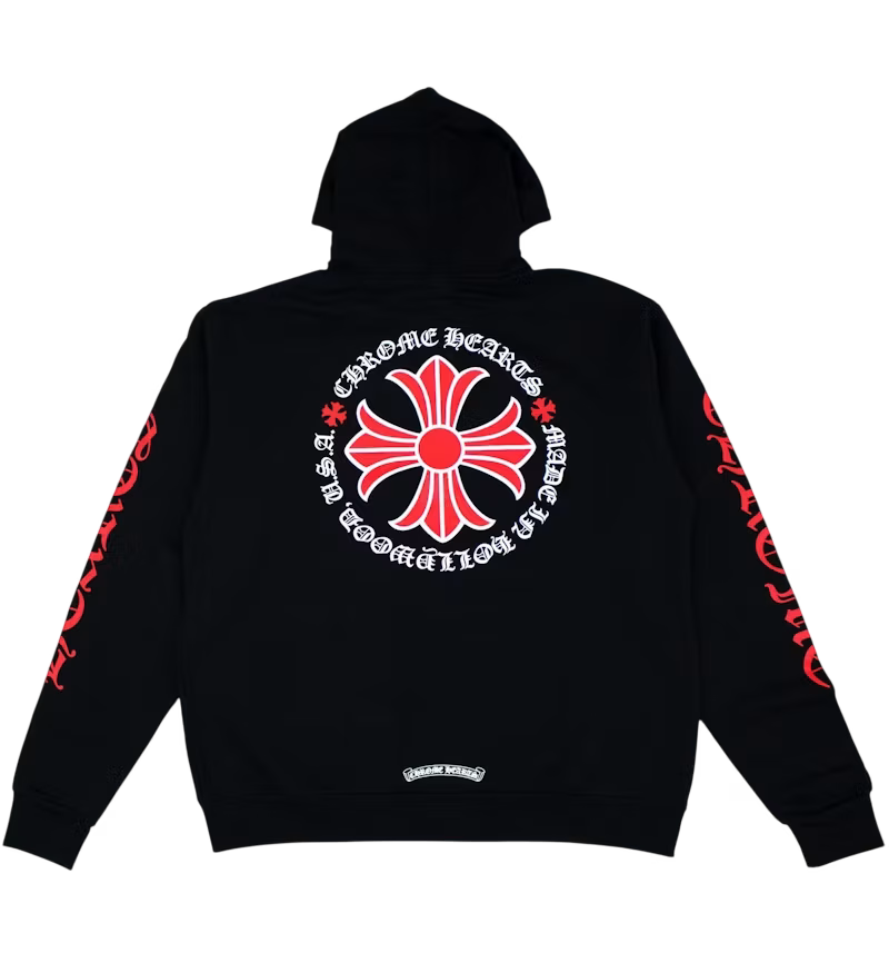 Authentic Chrome Hearts Chrome Hearts Made In Hollywood Plus Cross Zip Up Hoodie â€“ front view