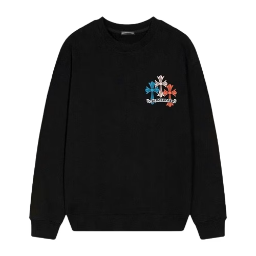 Authentic Chrome Hearts Chrome Hearts Prism Saint Cross Long Sleeve Black â€“ front view