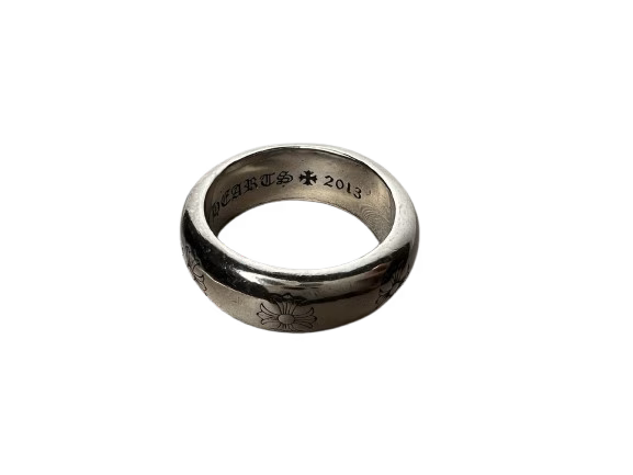 Authentic Chrome Hearts Chrome Hearts Domed Cross Ring â€“ front view