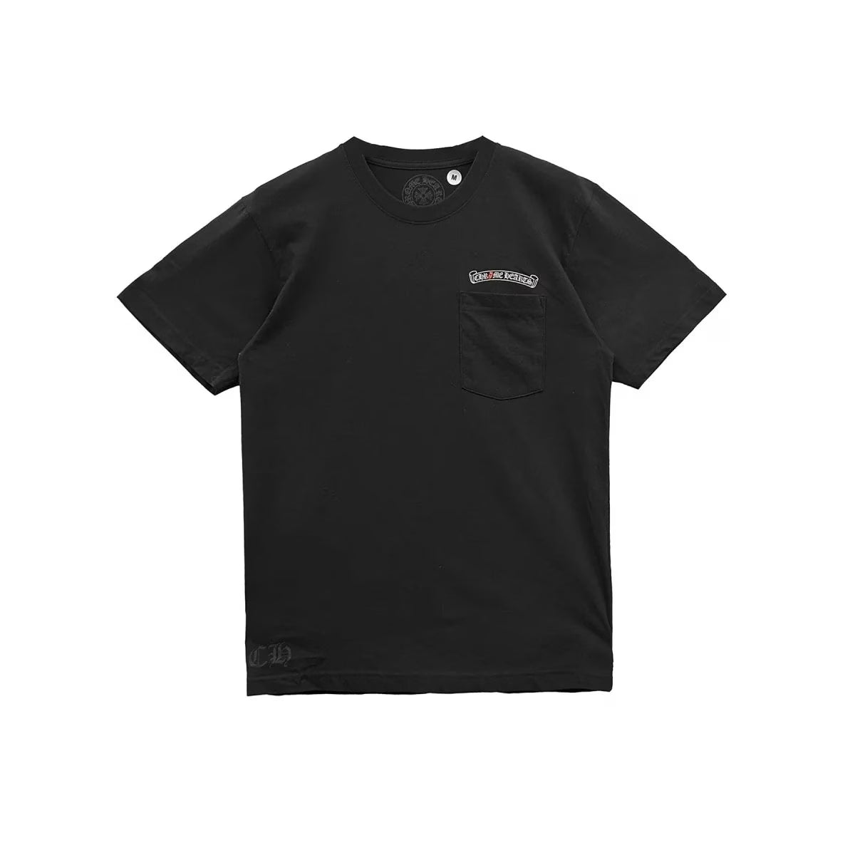 Authentic Chrome Hearts Chrome Hearts Vegas Rolling Stones Tongue Black Tee â€“ front view