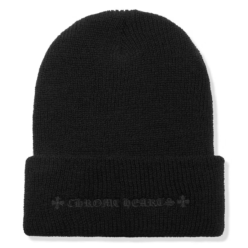 Authentic Chrome Hearts Chrome Hearts Plus Cross Beanie â€“ front view