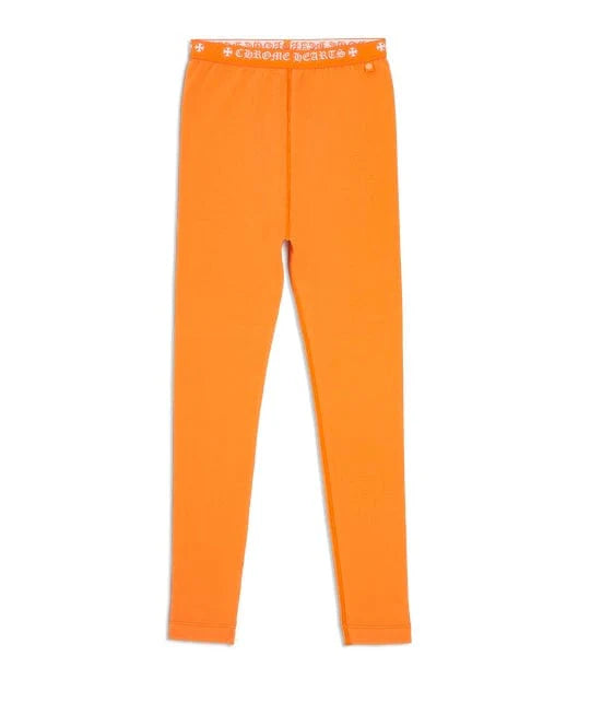 Authentic Chrome Hearts Chrome Hearts Leggings Orange – front view
