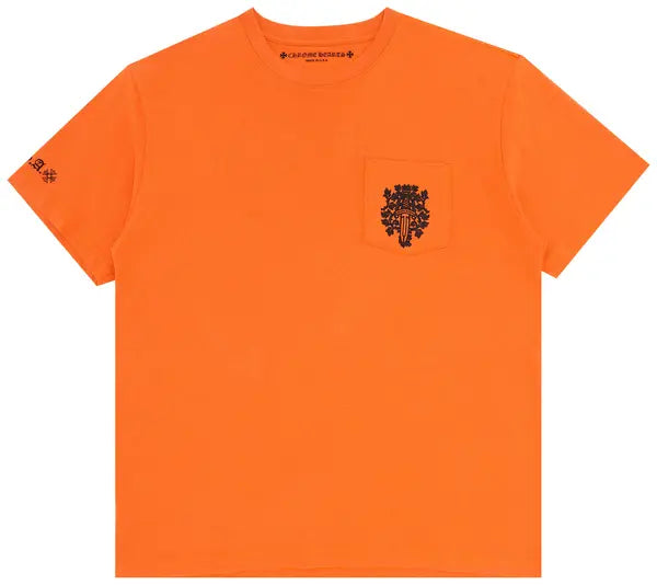 Chrome Hearts Vine Dagger T-shirt Orange & Black – shirt front view