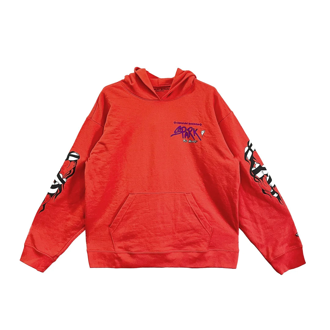 Authentic Chrome Hearts Red Chrome Hearts Mattyboy Hoodie​ – front view